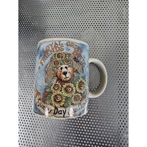 Boyds Bears Loyal Order of Friends of Boyds coffee Mug Sunny Sunflowers 1998